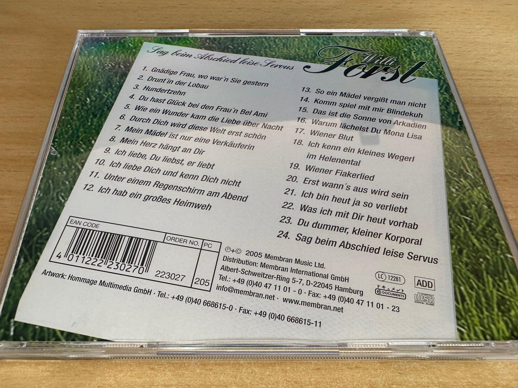 CD: Willi Forst - Sag Beim Abschied Leise Servus – Usato da Rikon im Tösstal venduto da Alpenmutz 1
