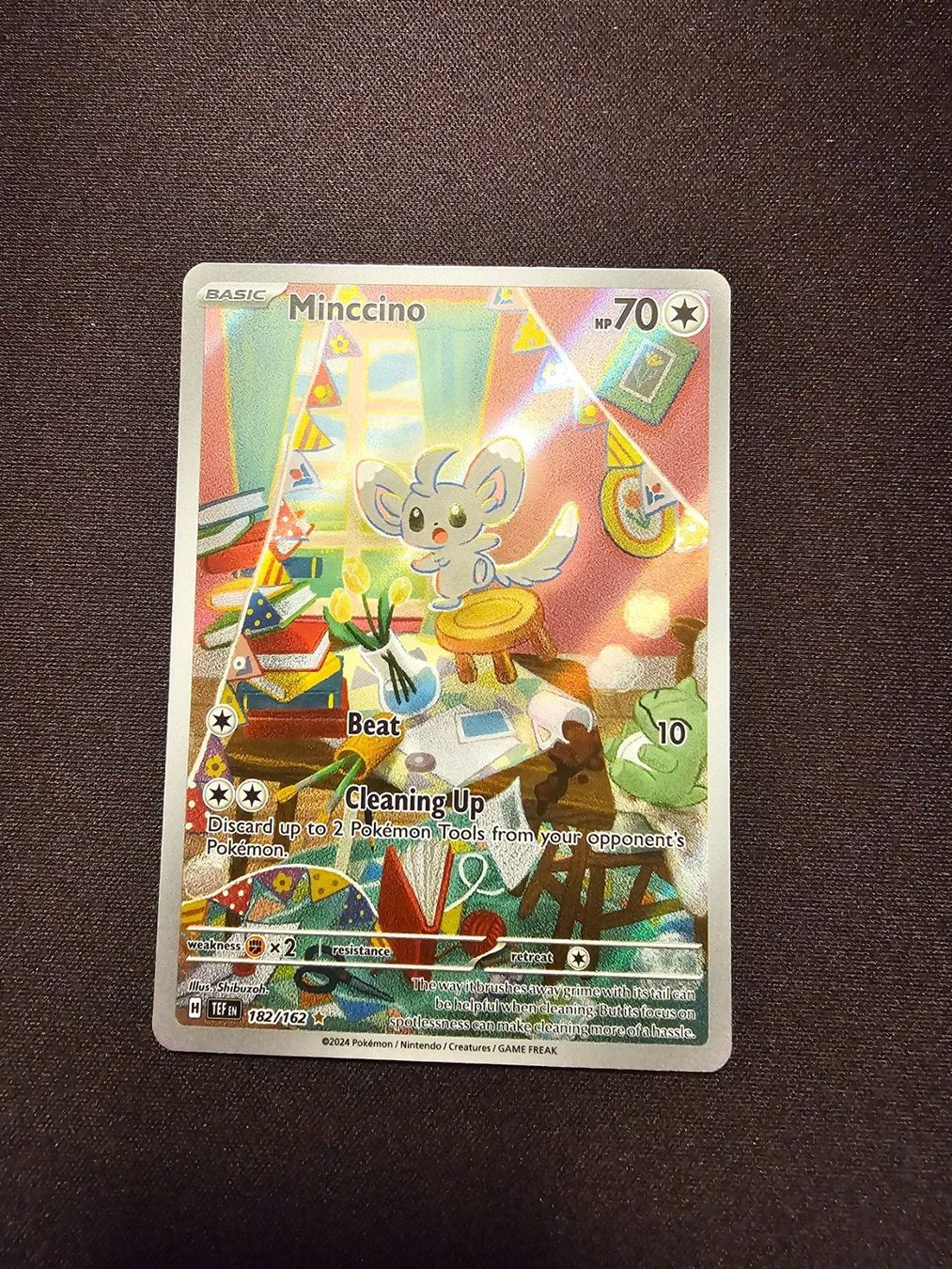 Pokémon Sammelbilder & Trading cards: Minccino EN 182/162 – Gebraucht aus Lufingen von Argannon