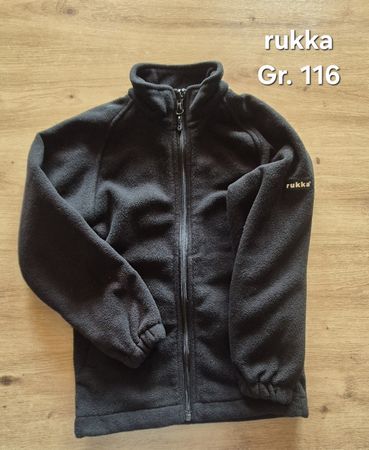 Fleecejake Rukka Gr. 116 dunkles Grau