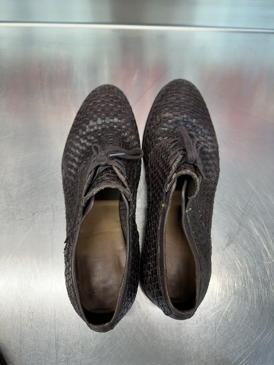 Scarpe da uomo: Geflochtene Leder-Halbschuhe  – Usato da Schwende venduto da weesli 5