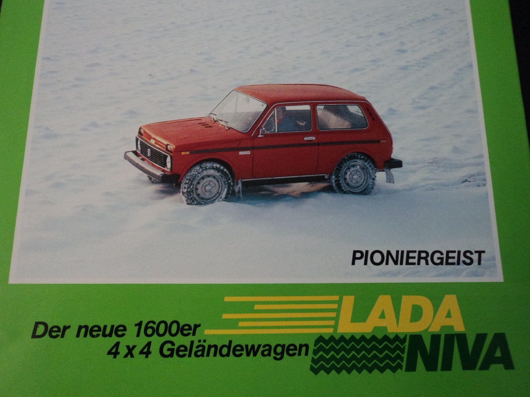 Lada Documenti: Prospekt Lada Niva 1600 4x4 1979 – Usato da Schwarzenburg venduto da modelCARama 1