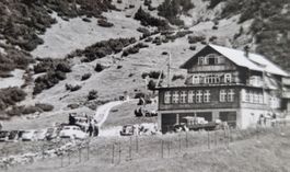 Werbekarte Alpenhotel Malbun FL  Bes. Maria Schrott-Hilti
