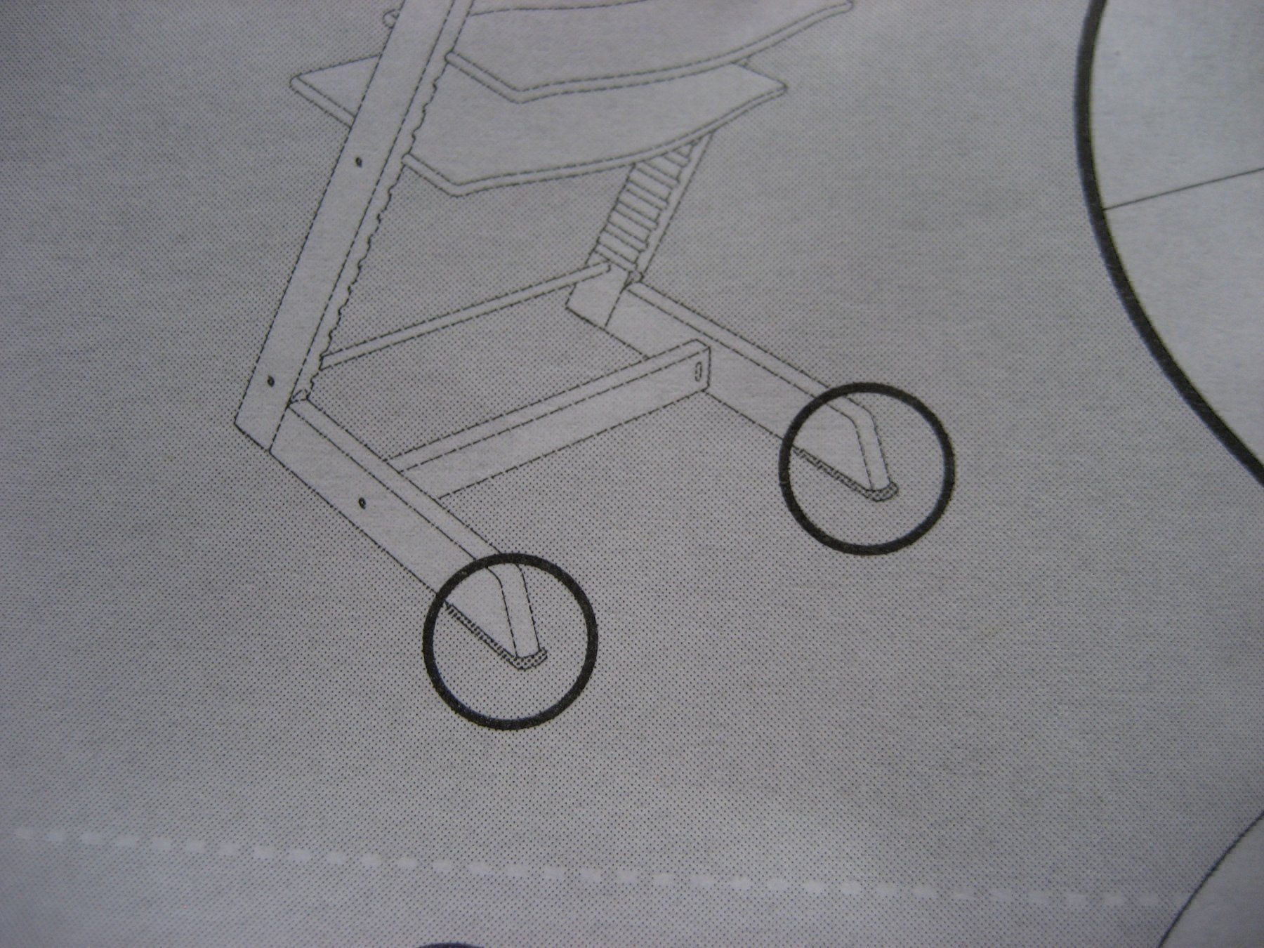 Stokke Seggioloni: Tripp Trapp Trip Trap Bodengleiter Schrauben Extended Glider – Usato da Giswil venduto da tilema 6