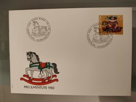 Ersttagsbriefmarke Pro Juventute 1983 70+30