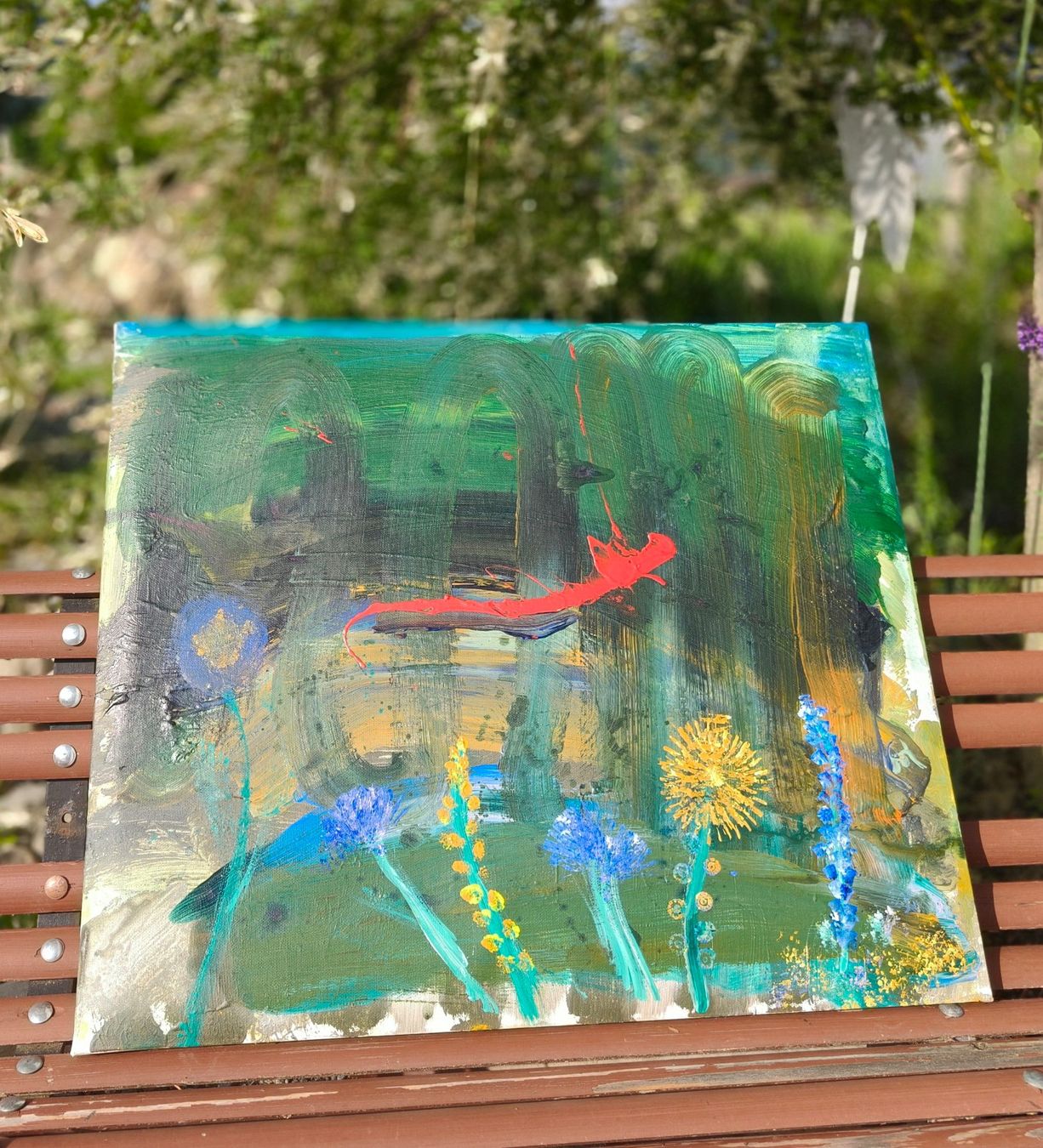 Dipinti: Acryl Bild "Der kleine Drache" – Nuovo (secondo la descrizione) da Zwieselberg venduto da Stesar01 1