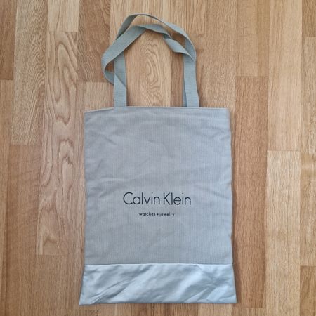 Calvin Klein Tasche grau silber Totebag