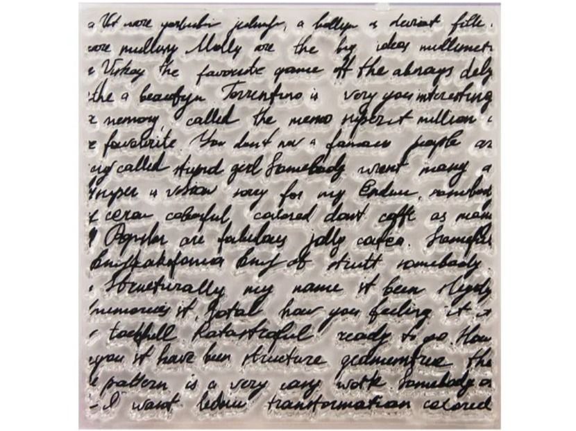 Timbri: Silikonstempel Nr.495, Schrift – Nuovo e nell'imballaggio originale da Gretzenbach venduto da Fliegepilz56