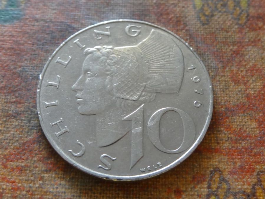 Tutti le monete: AUTRICHE  10  Schilling  1976 – Usato da Romanel-sur-Lausanne venduto da Swift13