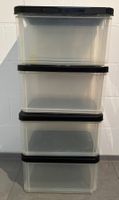 4x ROTHO Aufbewahrungsboxen mit Deckel - 39 x 29 x 22 cm