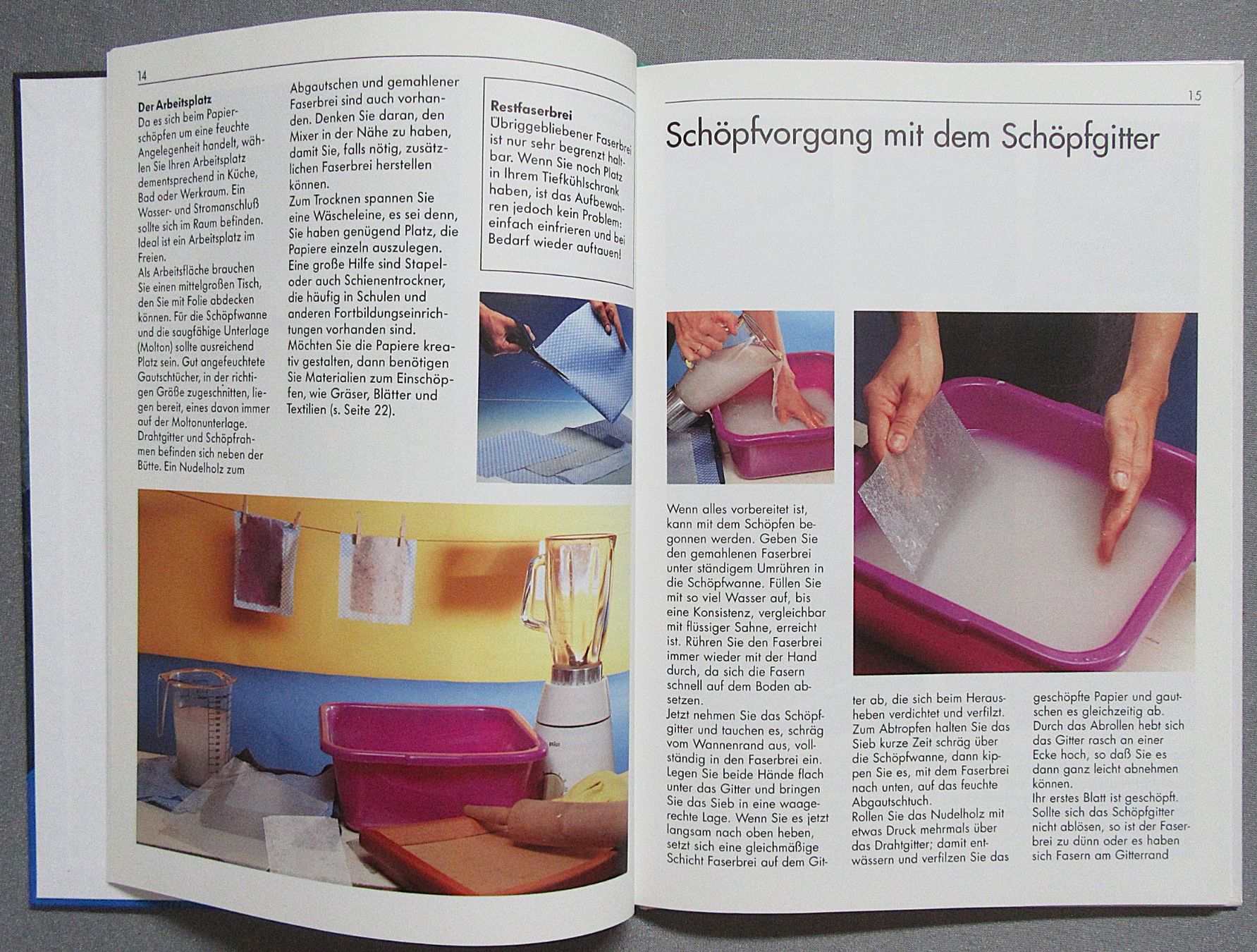 Bücher: Papierschöpfen - Technik • Färben • Gestalten – Gebraucht aus Auenstein von Padabimbim 4