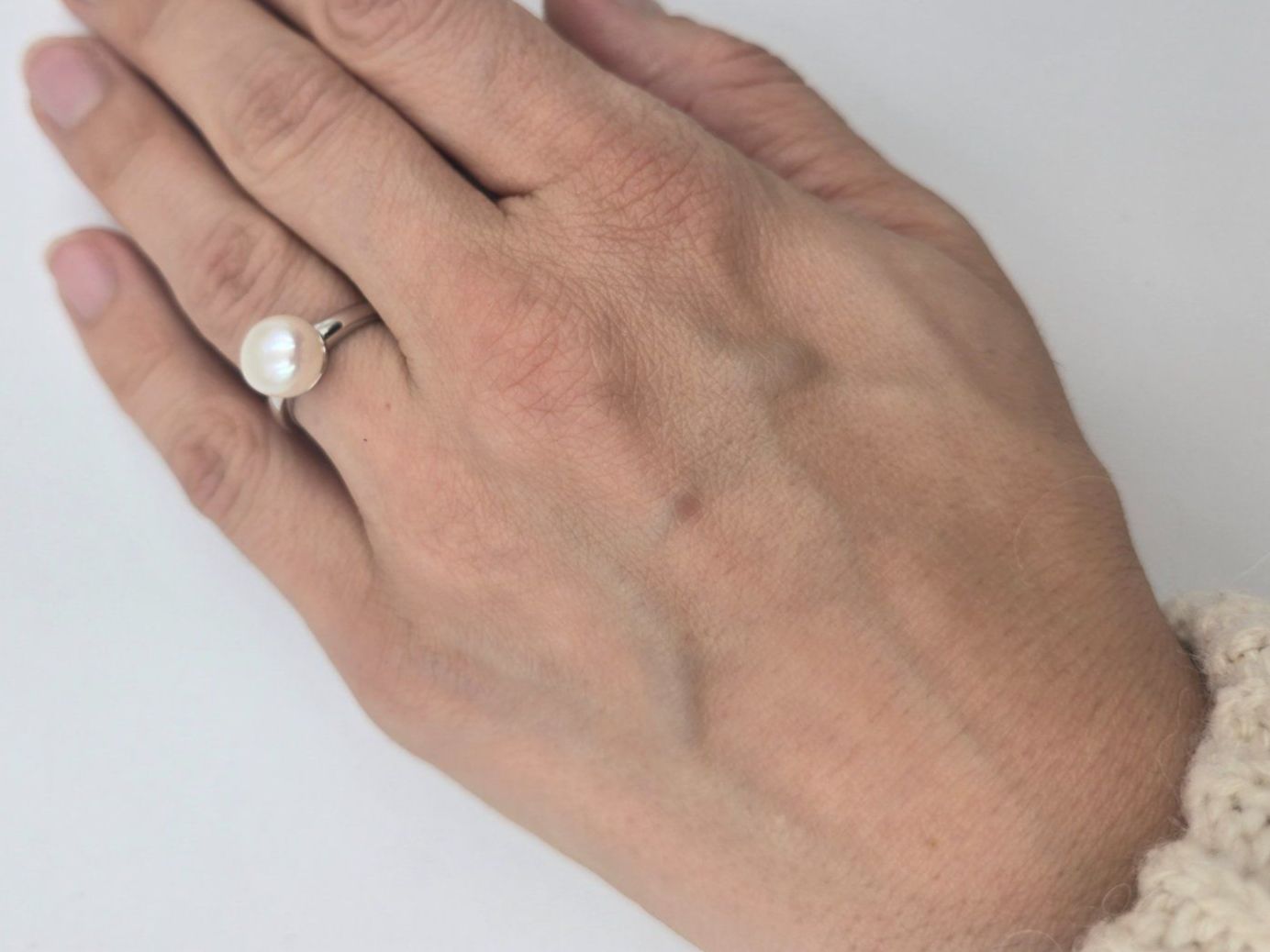 Anelli: Ring Silber 925 Süsswasserperle Gr. 60 – Nuovo e nell'imballaggio originale da Zug venduto da gold.schmuck 1