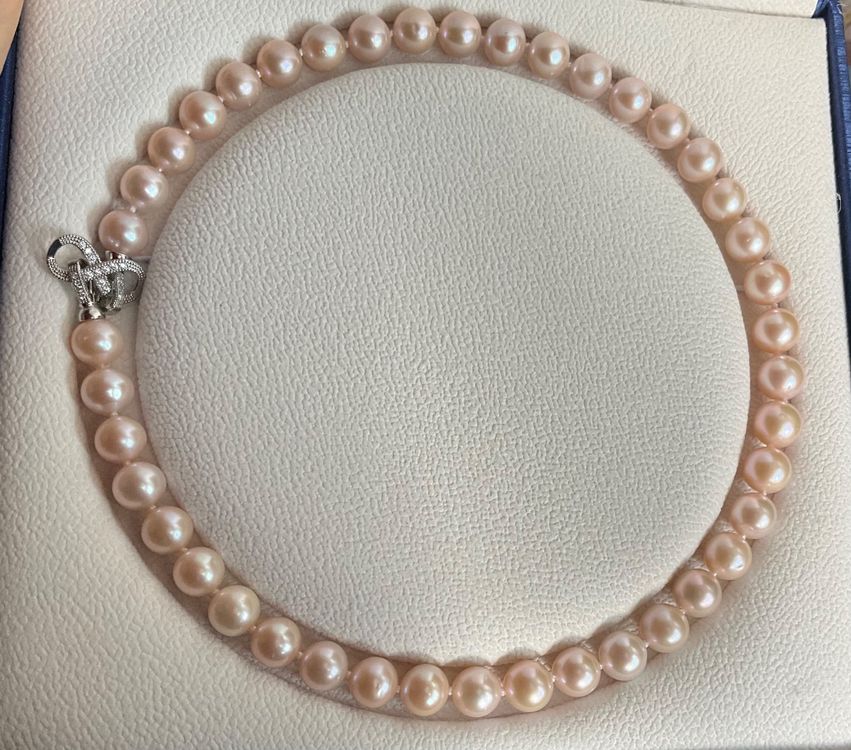 Collana in oro rosa Opale rosa peruviano
