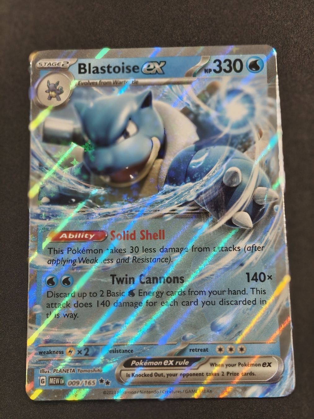 Pokémon Carte collezionabili: Blastoise ex 009/165 EN – Nuovo (secondo la descrizione) da Therwil venduto da Cordachu_Trade