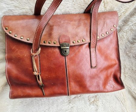 PATRICIA NASH LEDERTASCHE TASCHE BAG LEDER VINTAGE STYLE TOP