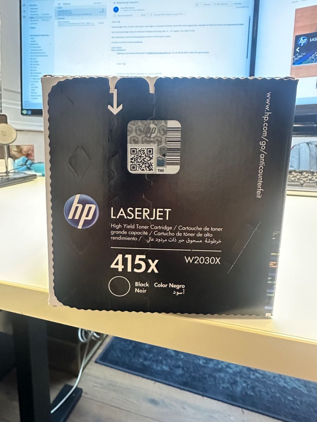 Hewlett Packard Cartucce per stampanti & toner: Laserjet Druckpatrone 415x – Nuovo e nell'imballaggio originale da Erlinsbach venduto da VegaUncio 2