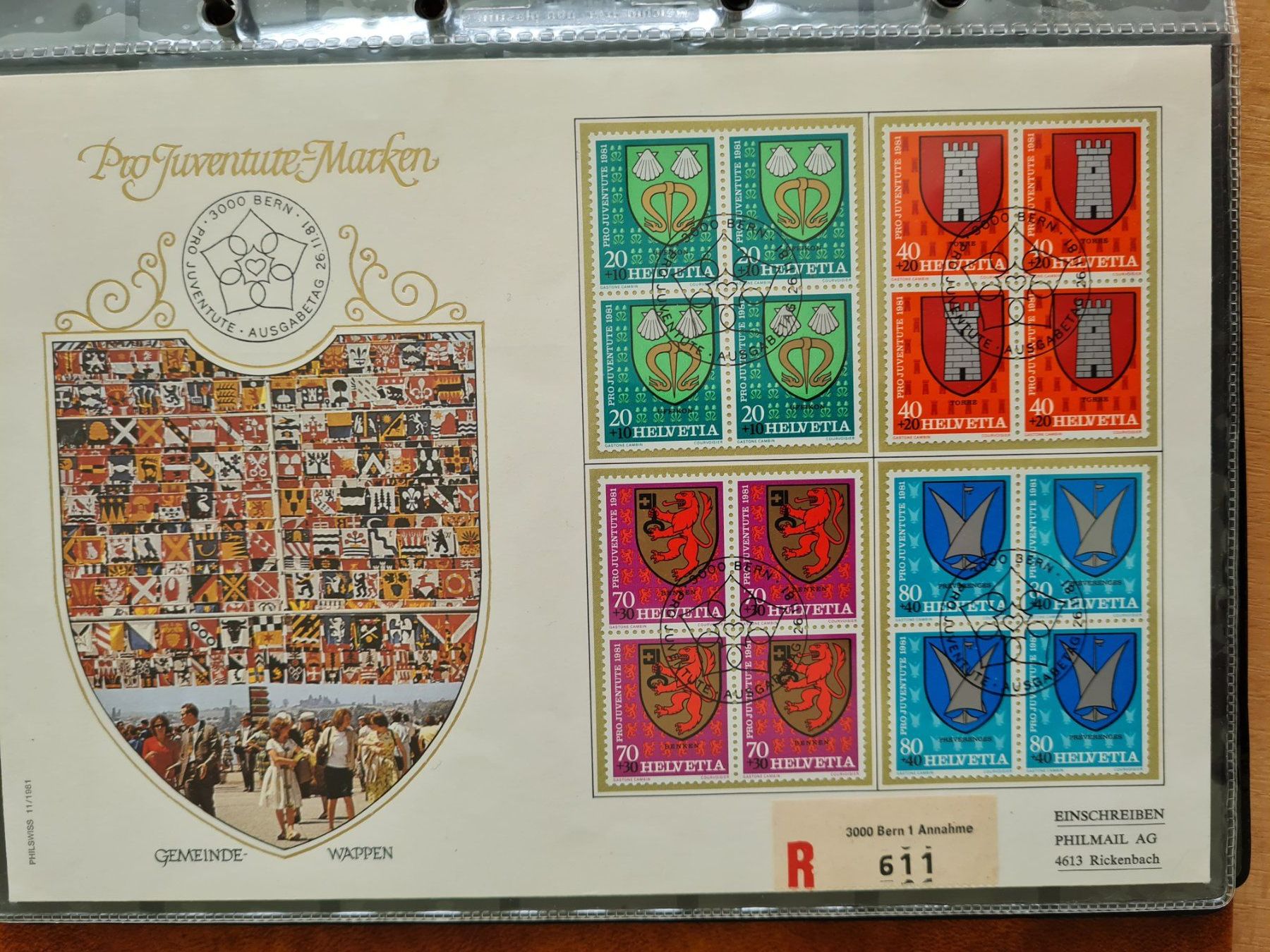 Alben: Album mit Schweizer Briefmarken. – Gebraucht aus Luzern von Ulrich34 9