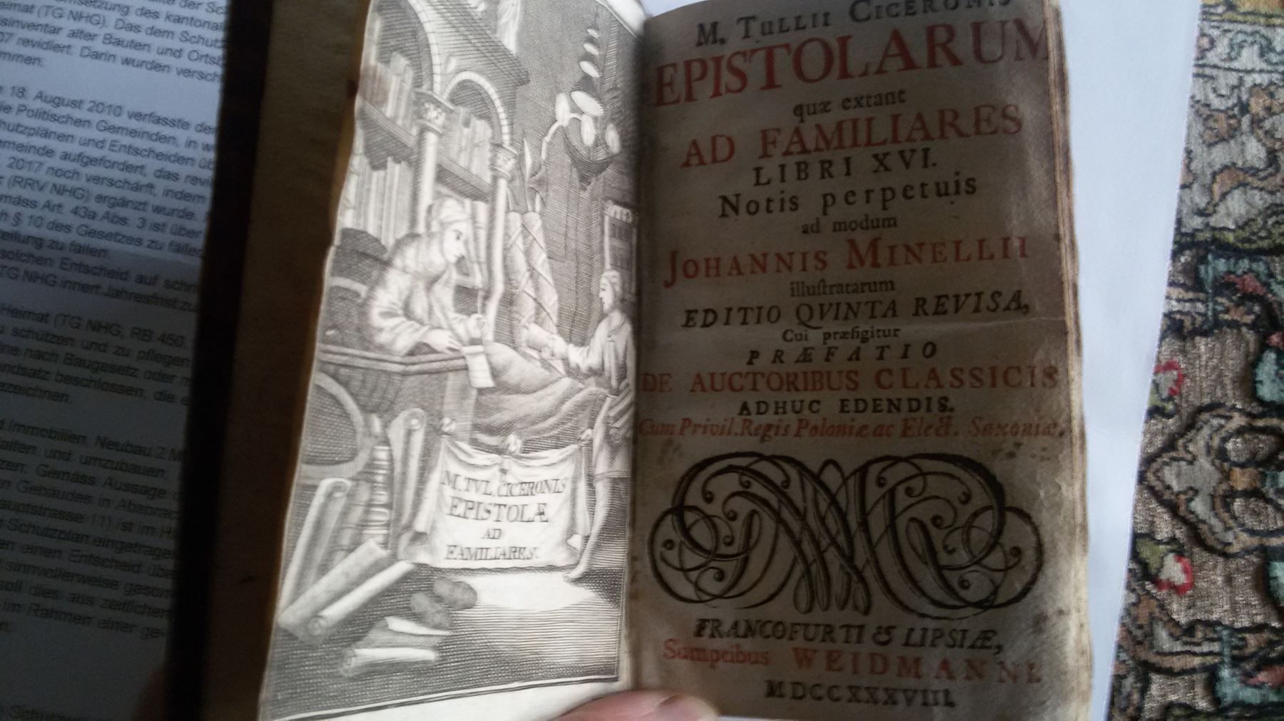 Piante & sementi: Ciceronis Epistolarum - Johannis Minelli – Antico da Bischofszell venduto da Joachim-115