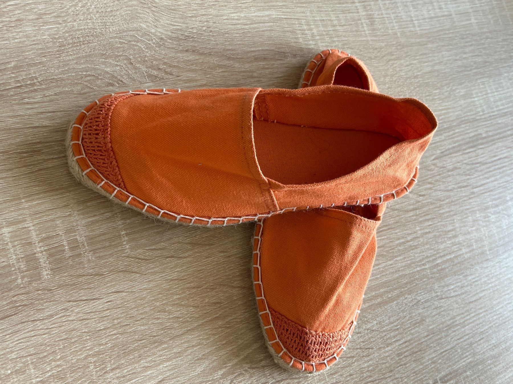 Damenschuhe: Espadrilles orangefarbig Gr. 39 – Gebraucht aus Brunnen von Nala2929 2