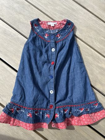 Kleid Pumpkin Patch Jeansoptik 86 guter Zustand