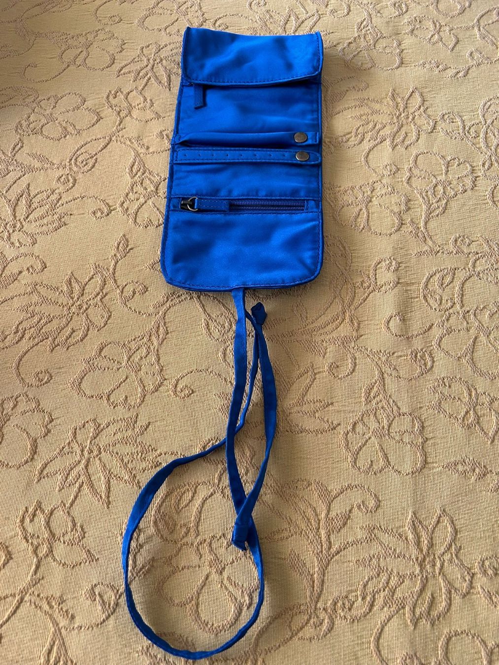 Astucci : Porta gioielli da viaggio in tessuto blu – Usato da Melano venduto da H-Sara