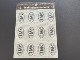Mahlzeitencoupons aus dem 2.em Weltkrieg / Sammlerstück