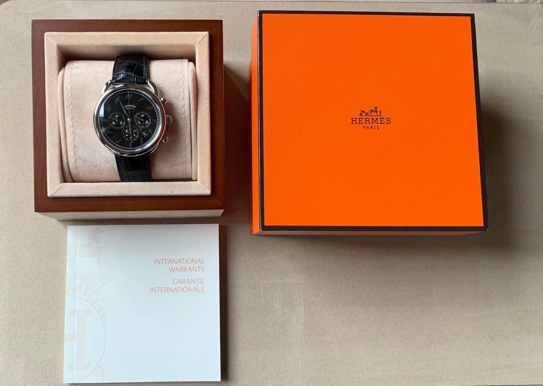 Hermès Orologi: Hermés Arceau Chrono – Nuovo e nell'imballaggio originale da Triesen venduto da hor_6kx9