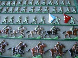 Zinnfiguren: Schweizer Armee in Tarnfarben (halbplastisch)