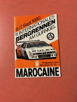 Offizielles Programm Int. Bergrennen Gurnigel 1980