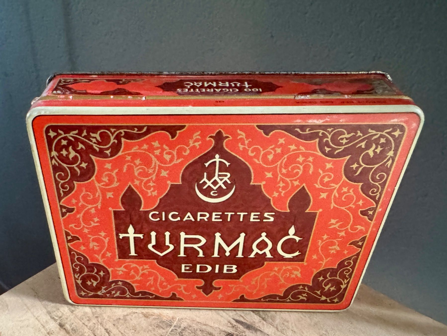 Barattoli: TURMAC EDIB - alte Blechdose Zigaretten  - rares Modell – Usato da Rothrist venduto da Luckywinner 5