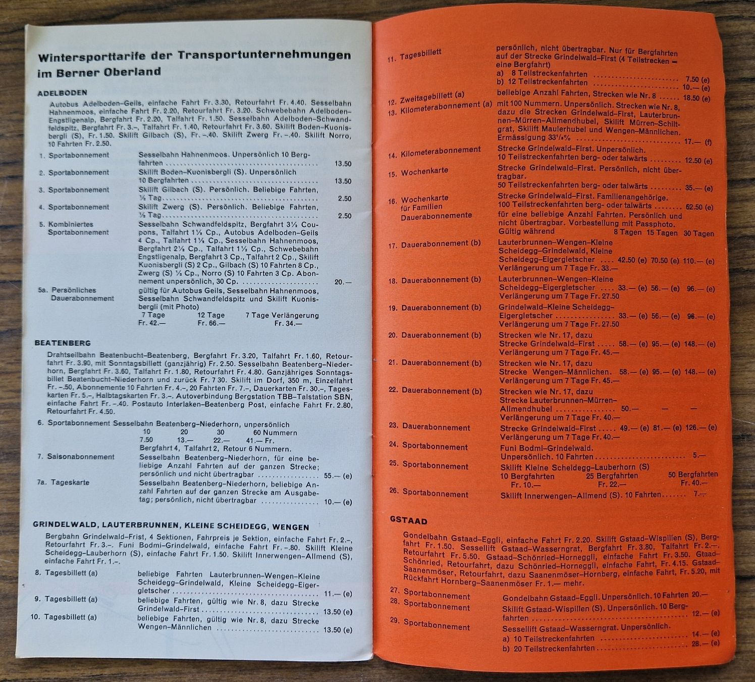 Documenti: Broschüre Berner Oberland – Usato da Mörschwil venduto da aik_x8mc 5