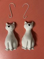 2 Katzen Keramik Wenko Luftbefeuchtern  mit Haken 