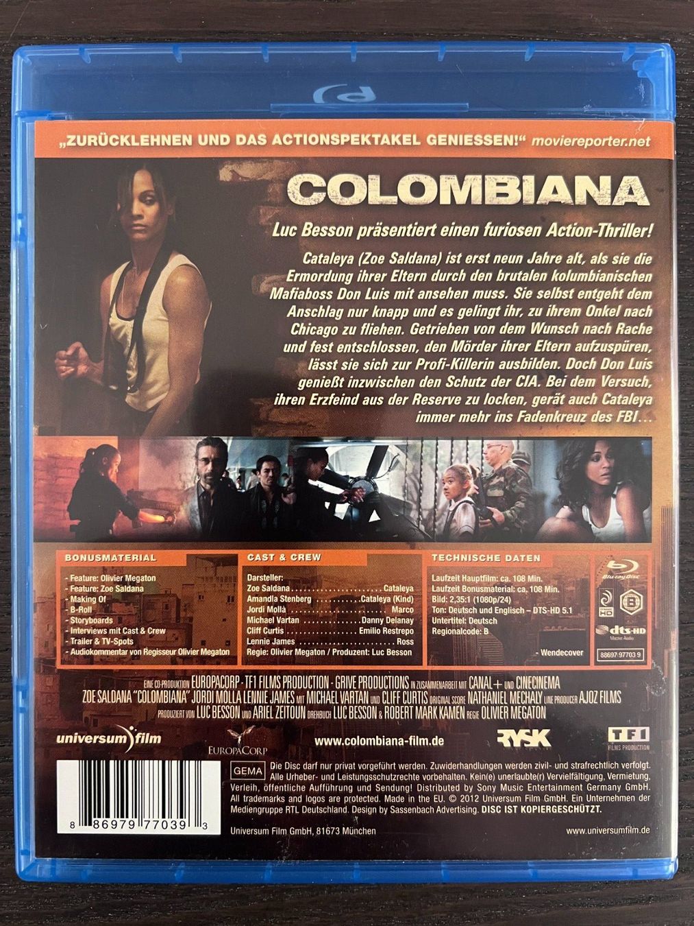 Tutti i DVDs: Colombiana – Usato da Zürich venduto da Blu-ray_ZH 1