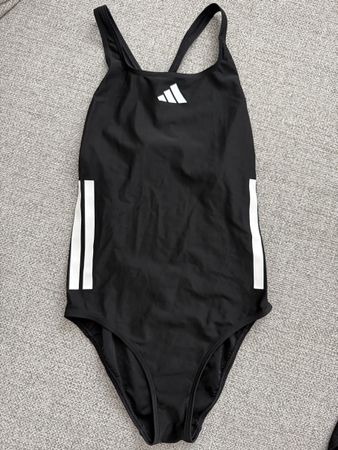 Adidas Badeanzug schwarz mit Streifen Gr. 38