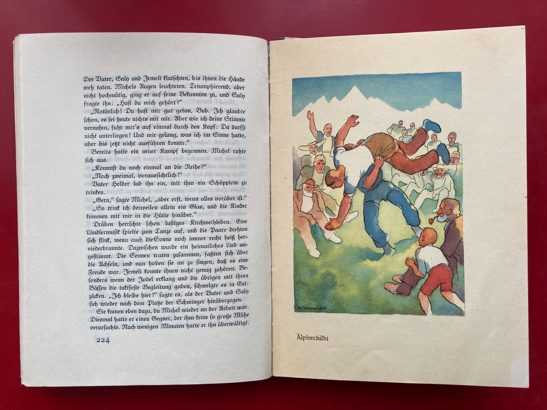 Libri: ANTIKES  KINDERBUCH  IM  FERIENHÄUSCHEN  1929 – Usato da Subingen venduto da Etageren 5
