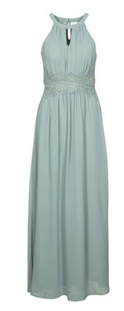 Vila Clothes Maxikleid Vimilina wassergrün Gr. 38 NEU