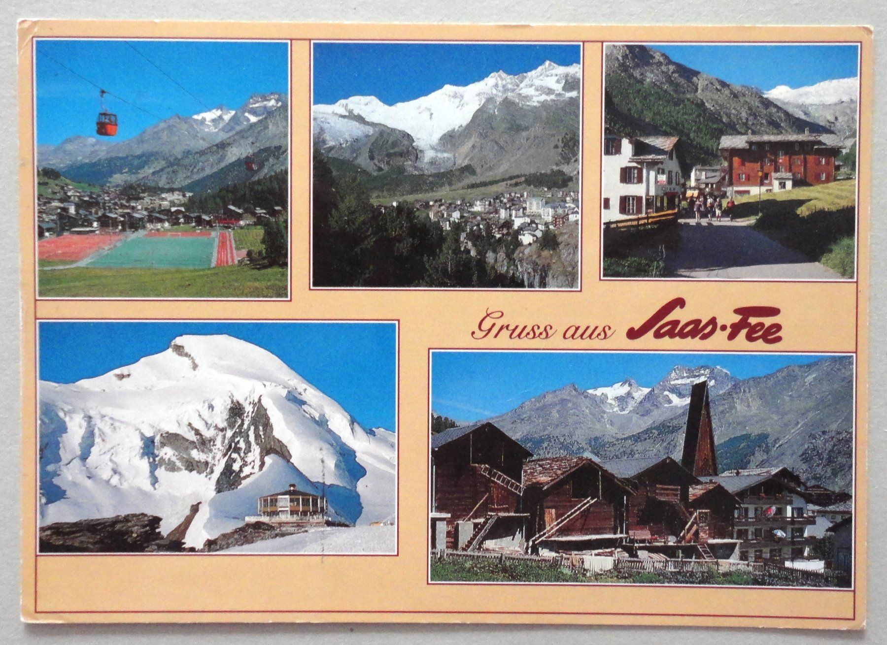 Cartoline postali: Saas-Fee 1800 m – Usato da Fétigny venduto da Billy2miny
