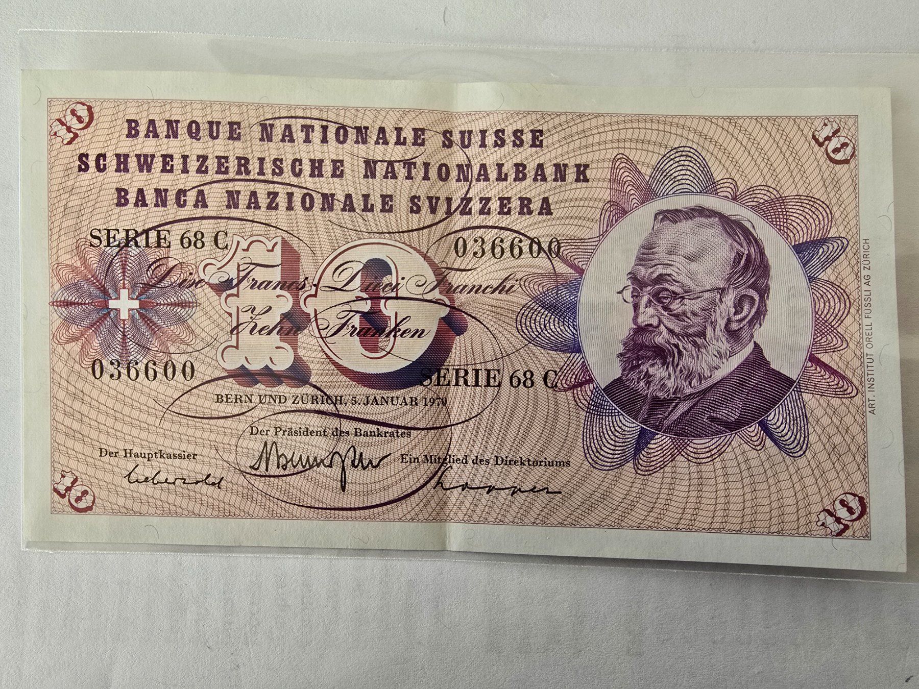 Banconote: Billets de 10 francs, Série 68 C – Usato da Neuenhof venduto da brasvarela