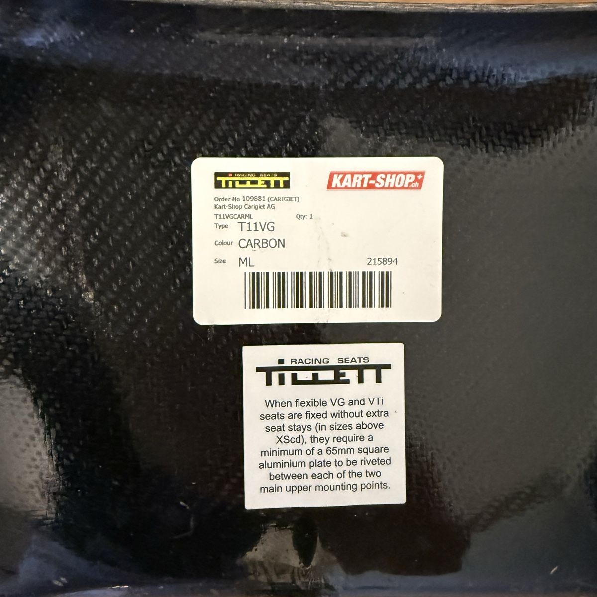 Karts: Tillett T11VG Kartsitz Grösse ML – Gebraucht aus Luzern von Jack_flow26 5