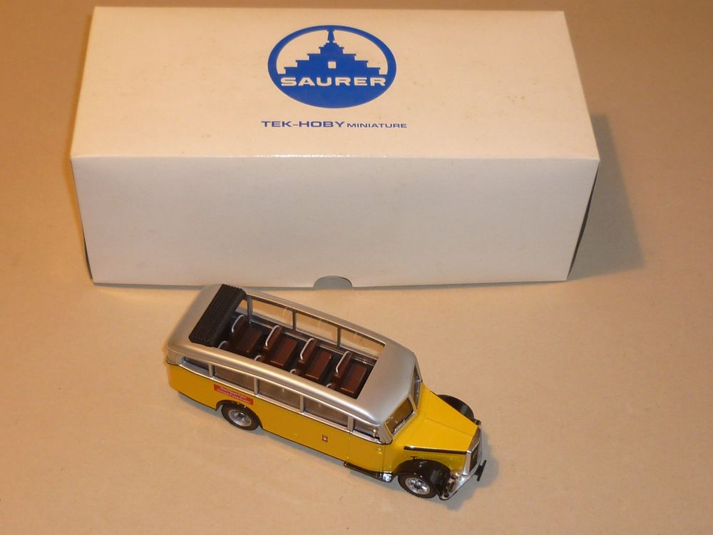 Fourgon Pompiers SAURER 3CT1D – Échelle 1/43 – TEK-HOBY – Occasion état Neuf