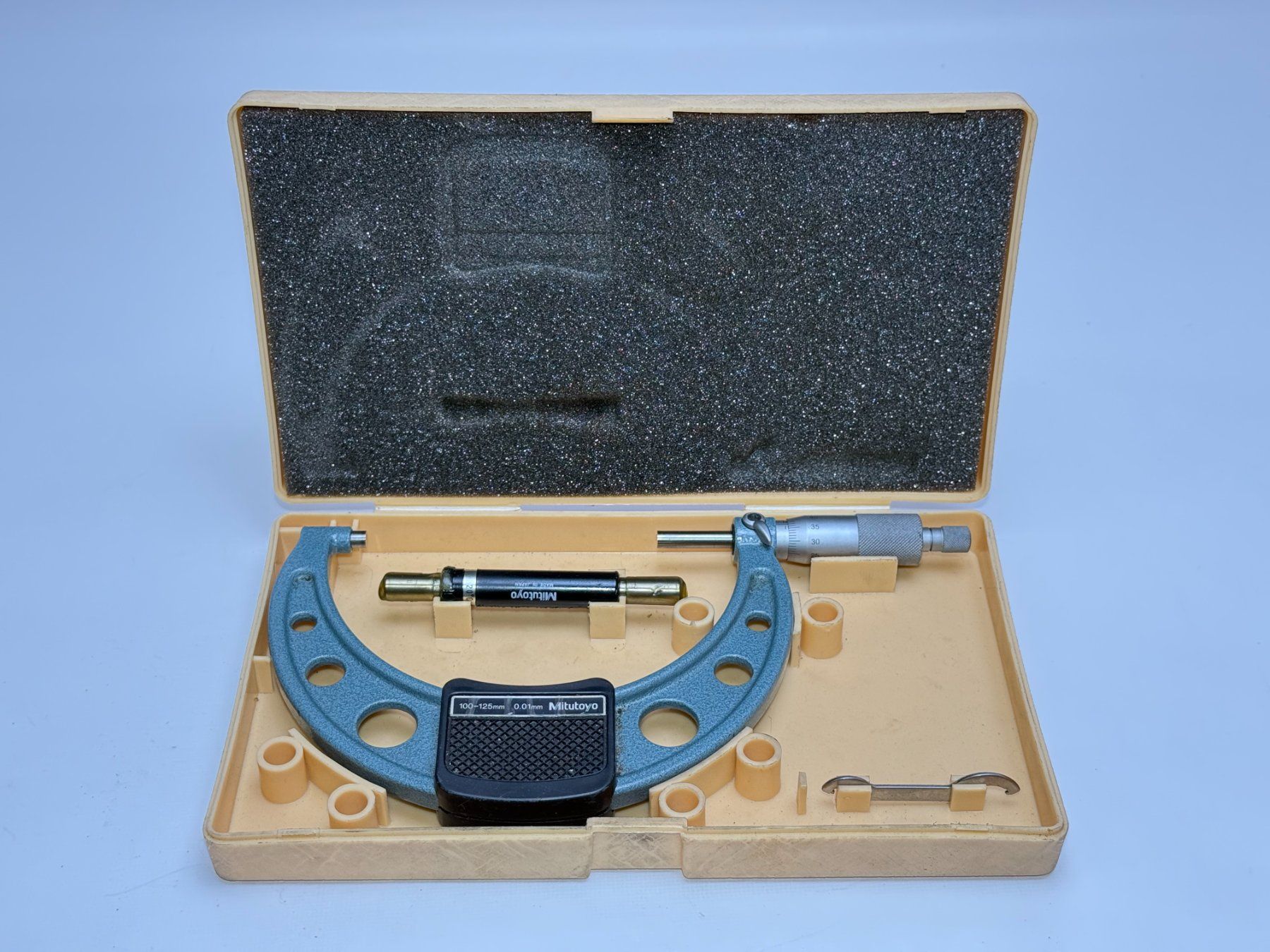 Mitutoyo Misurare: Mitutoyo 100-125mm Aussenmikrometer Mikrometer – Usato da Boswil venduto da ABLagerBoswil 1