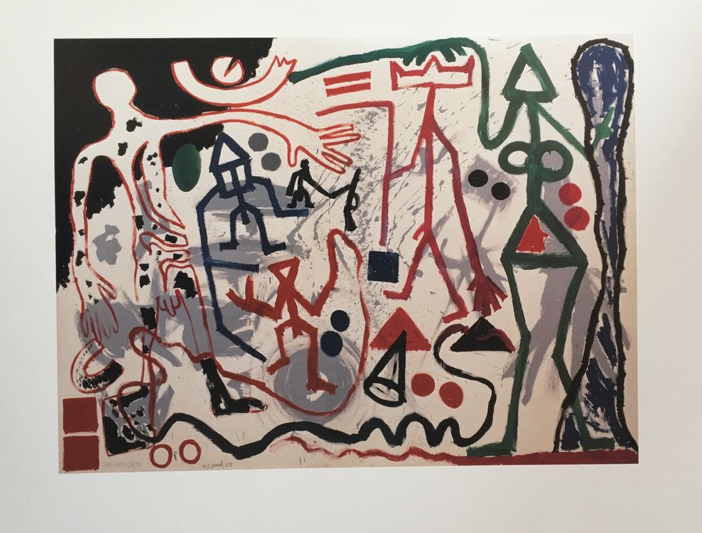 Grafica & Litografie: A.R. Penck  2 Kunstdrucke Ten X Den X Zen / Ereignis in N.Y. – Usato da Nennigkofen venduto da waltraub 1