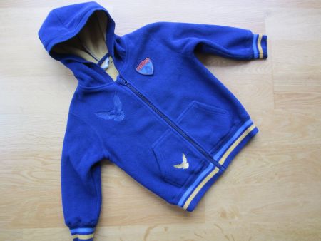 warme Fleecejacke blau Gr. 104