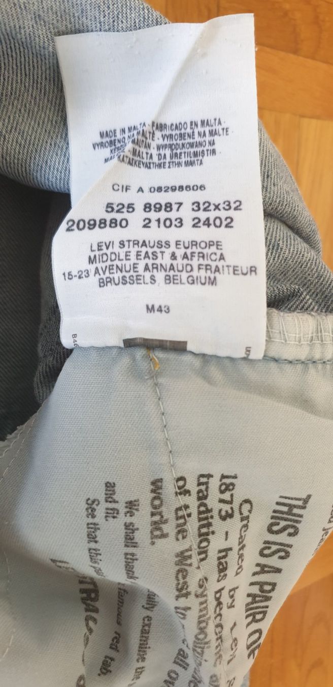 Levi's Jeans: Levi's 525 89 w32 l32 – Usato da Neuchâtel venduto da ruedelacote 1