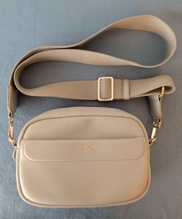David Jones Paris Umhängetasche, beige - Top Zustand!
