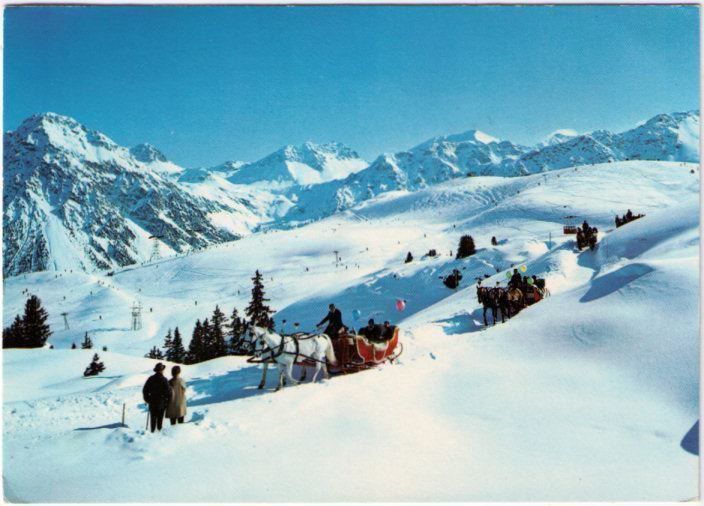 Ansichtskarten: Arosa - Schlittenfahrt – Gebraucht aus Binningen von Mountainrider