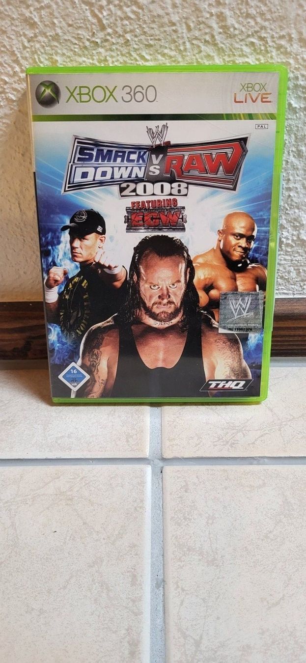 Microsoft Giochi: Xbox 360 Spiel - WWE Smack Down vs Raw 2008 – Usato da Münsingen venduto da Heroism2010