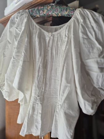 Leinen Trachten Bluse gr. M