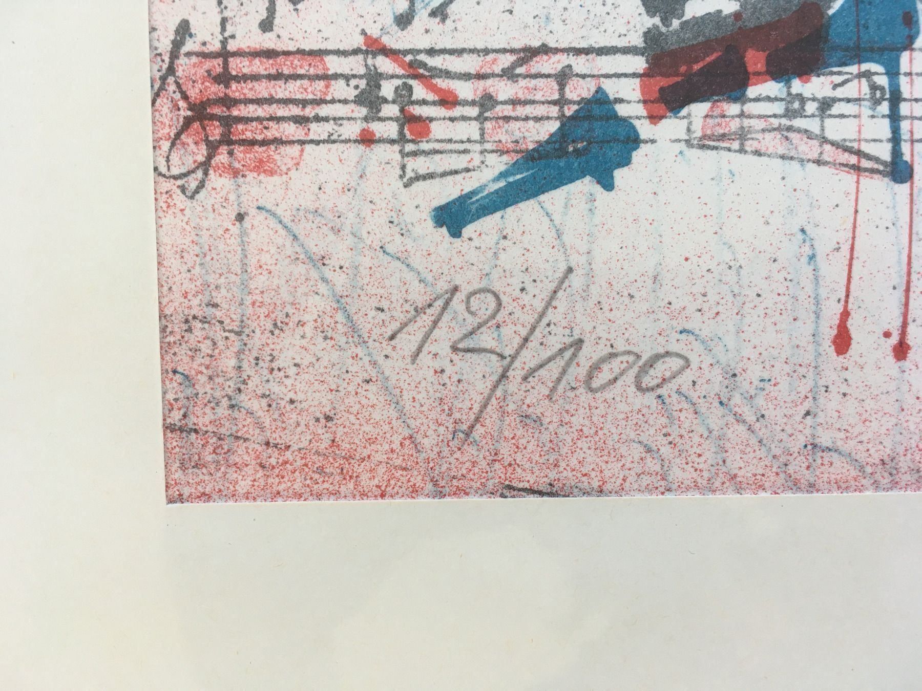 Grafiken & Lithographien: Werner Otte - Lithographie signiert mit Rahmen – Gebraucht aus Affoltern am Albis von Blackrhythm 2
