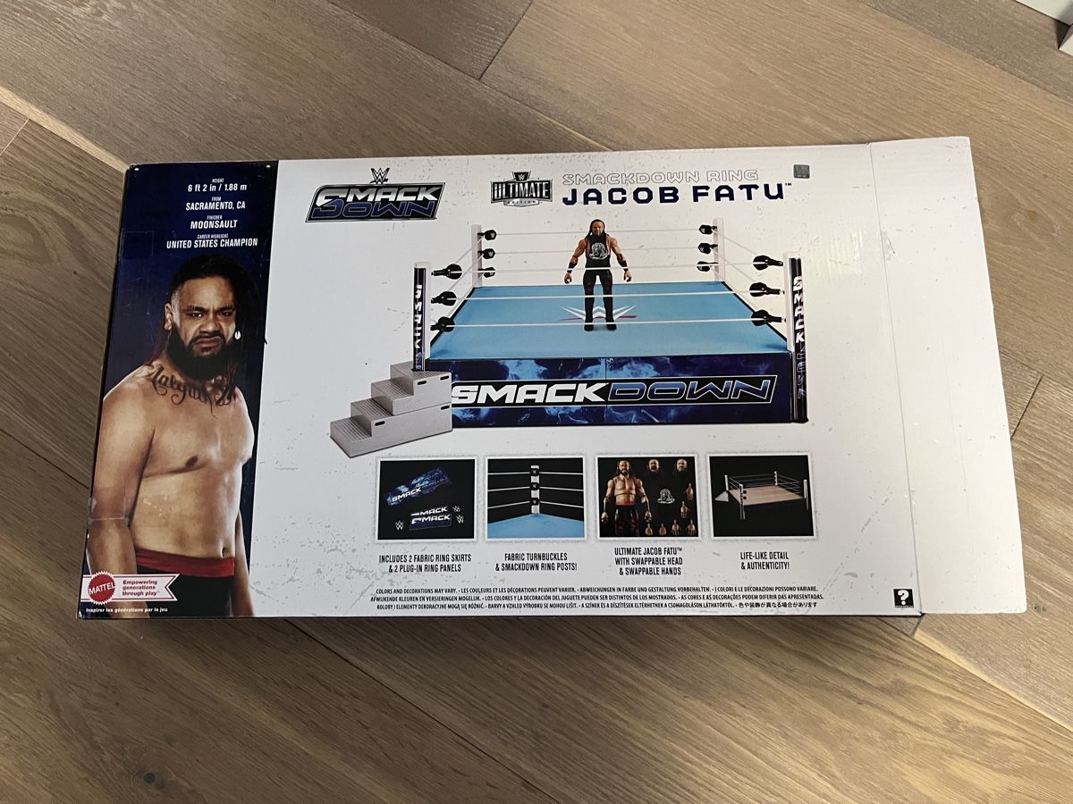 Giocattoli: WWE SMACKDOWN  RING  With JACOB FATU ULTIMATE  FIGURE Mattel – Nuovo (secondo la descrizione) da Jonen venduto da Ufo_361 1