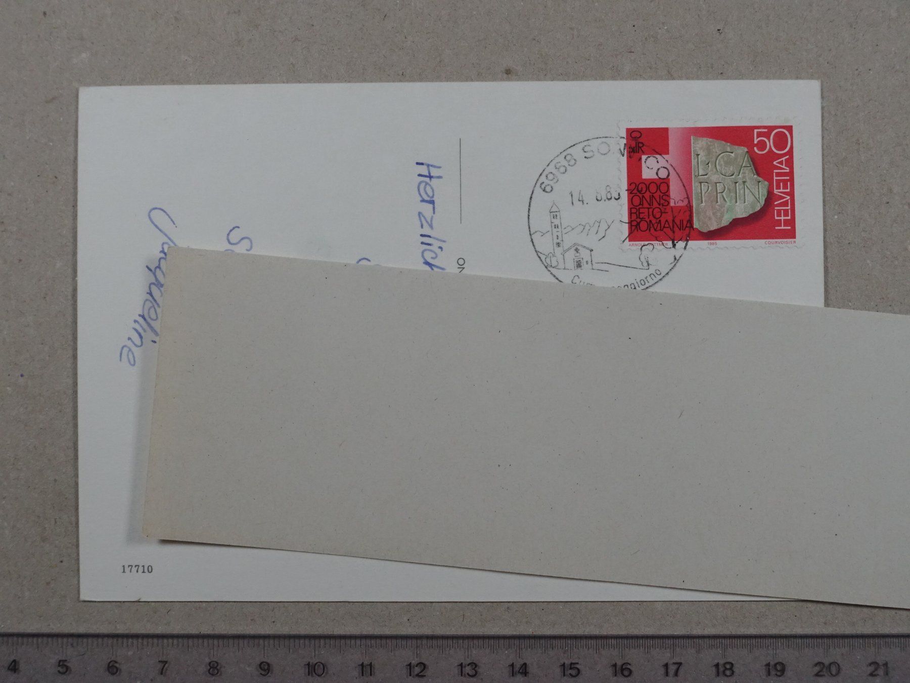 Cartes postales: Sonvico, 1985 – D'occasion à Lenzburg par fh1 1